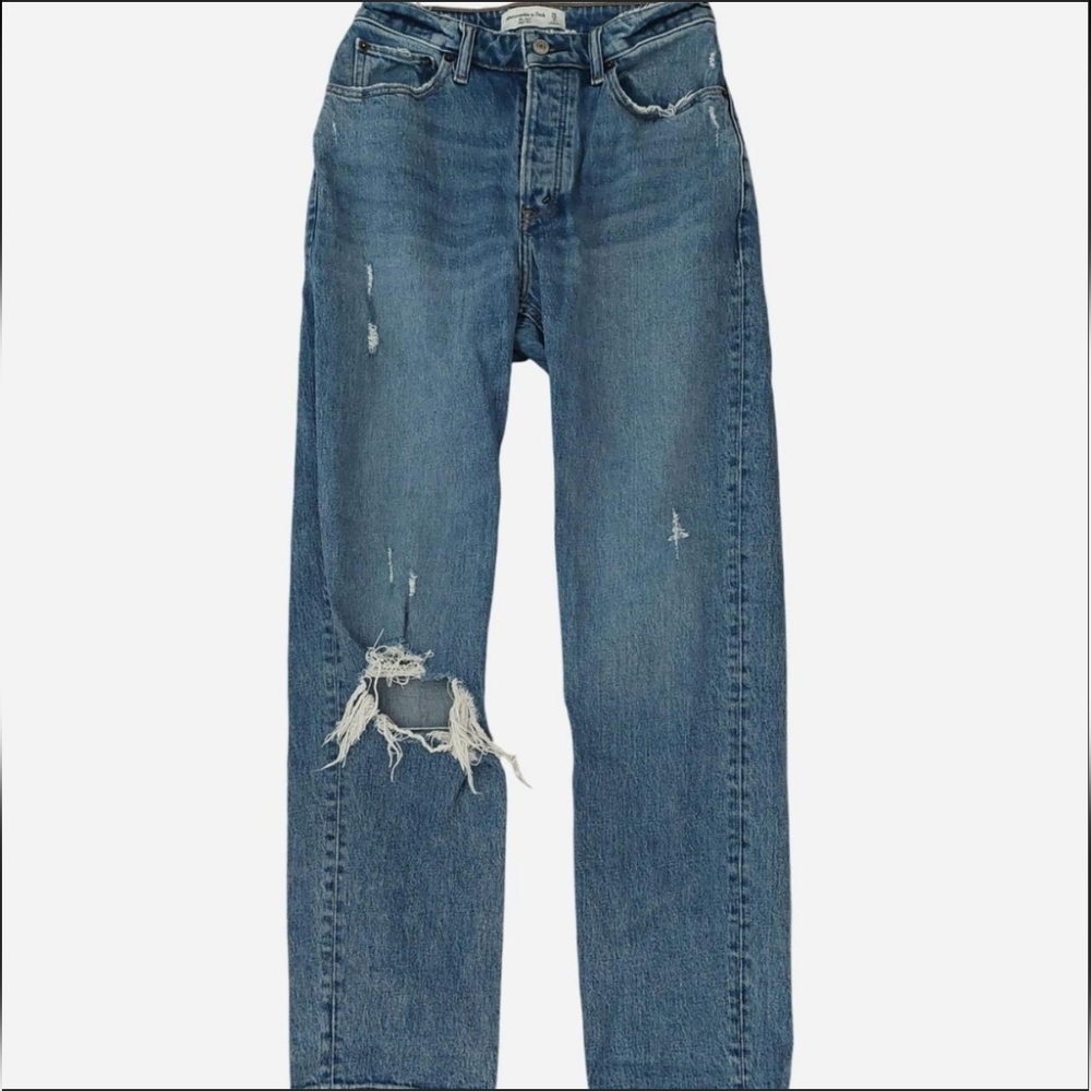 Abercrombie & Fitch Curve Love Dad Jeans